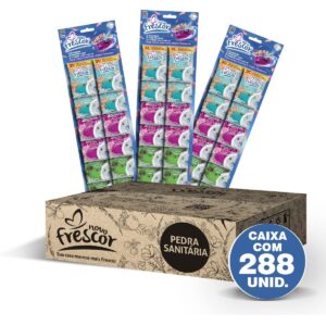 AC01242 - PEDRA SANITARIA NOVO FRESCOR 22G 24X12 CX C/ 288 UN - NOVO FRESCOR
